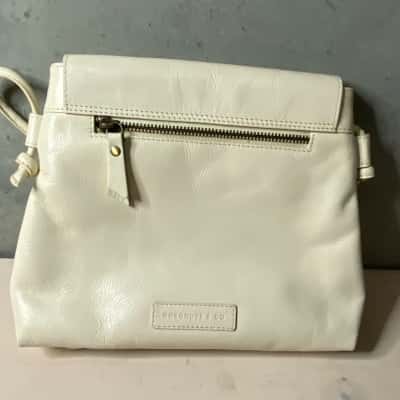 Cosgrove + Co Cream Leather Crossbody Bag