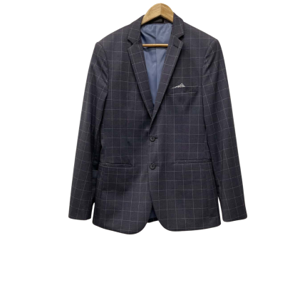 Connor Mens  Size 38 Suit Jacket Skinny Blue/Grey  / Striped 