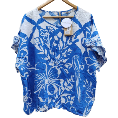 Label of Love Womens Size XL Short Sleeve Top Blue (3)