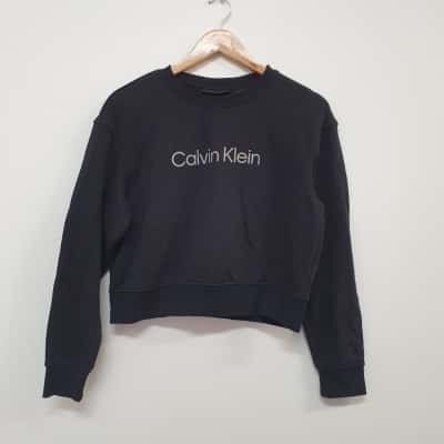 Calvin Klein Women's Size S/P Black Crew Neck Pullover - New With Tags