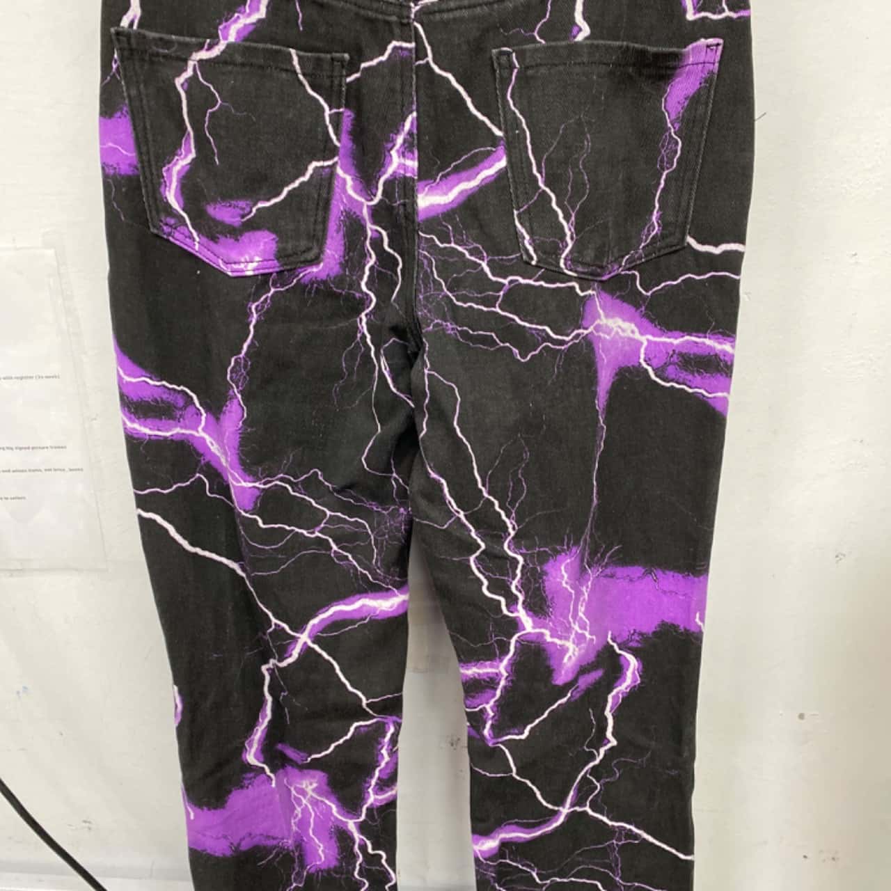 Jaded London Womens Size 30 Boyfriend Jeans Black / Purple (s 