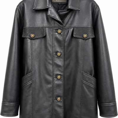 Kingcraften Black Belted Coat – Size XL