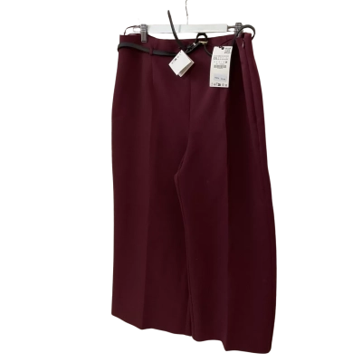 Zara Womens  Size XXL Flared Pants Maroon 