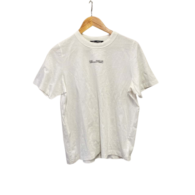 C&M Camilla and Marc Womens  Size 8 Crew Neck Top White 