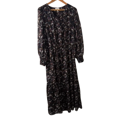 Seed Heritage Womens  Size 12 Maxi Dress Black  / Multicoloured 