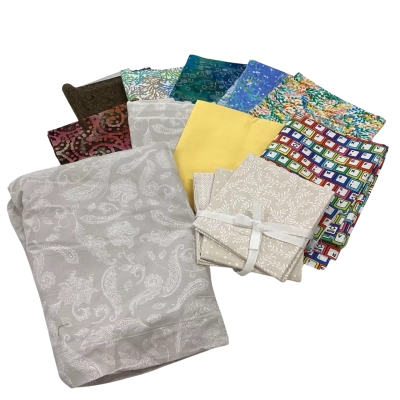 Assorted Quilting Fabrics (13 pieces).  (FAB4)
