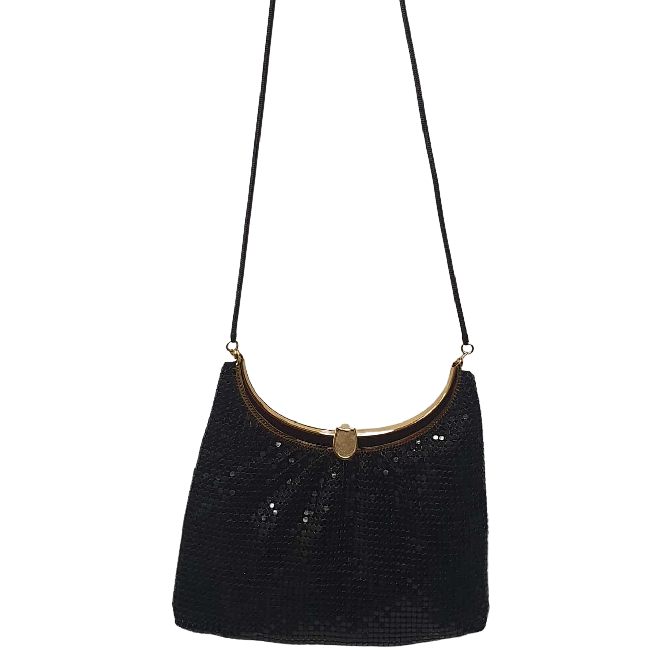 Meta Mesh Handbag Black / Gold (s)