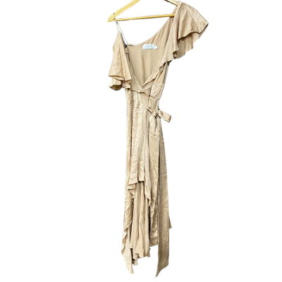 Zimmermann Womens  Size 1 Blush Pink Silk Wrap Dress   