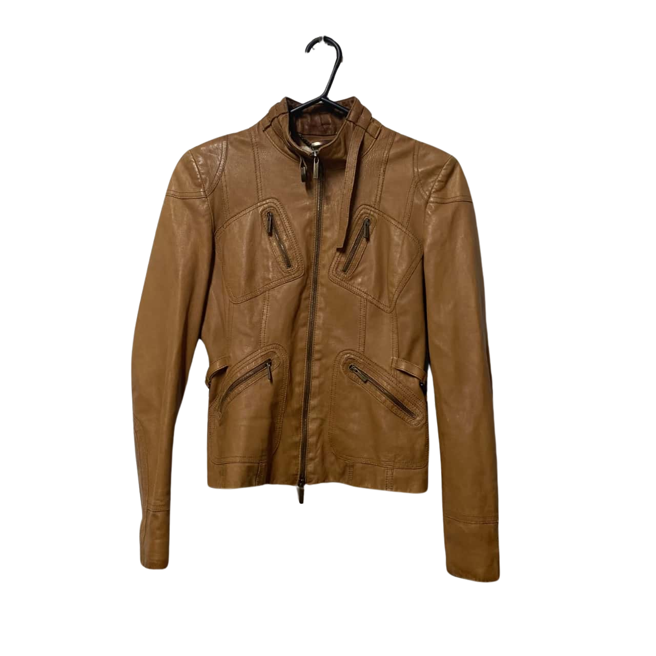 Karen Millen Womens Size 36 Leather Brown (s)