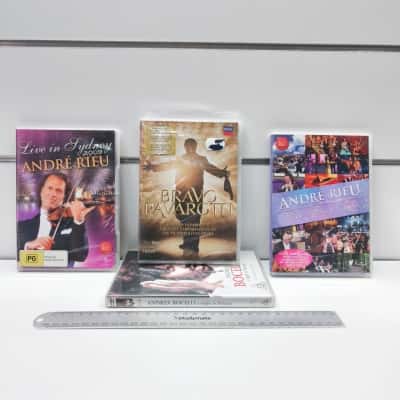 Classical & Opera Music DVD Bundle (Andre Rieu, Pavarotti, Bocelli - 4 Items