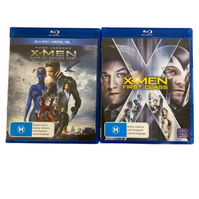 Blu ray XMen Days of Future Past & XMen First Class