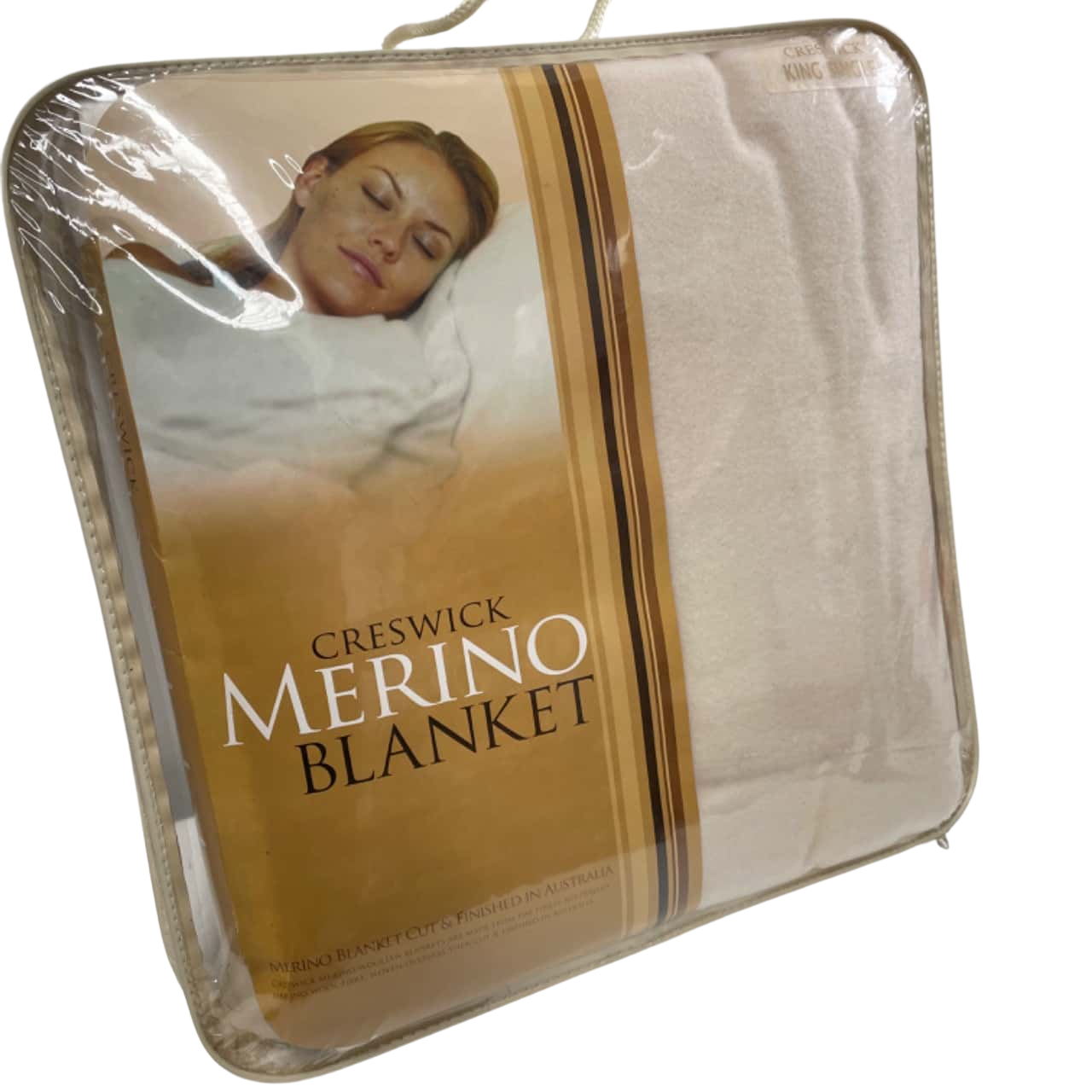 Creswick Merino Cream Blanket KS(s)