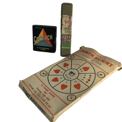 Vintage Game Sets as pictured