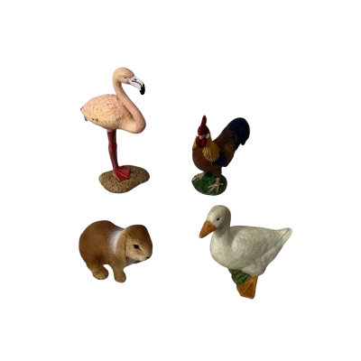Schleich 4 x Small Toy Animal Figurines