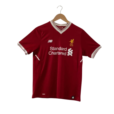 NEW BALANCE Youth Size XL Boys  2017-18 Liverpool FC Home Soccer Jersey Shirt