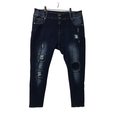 City Chic Denim Womens  Size 22S Asha Mid Rise Distressed Skinny Jeans 