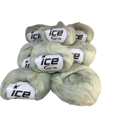 Light Green Kid Mohair Wool x 8 Balls 21892