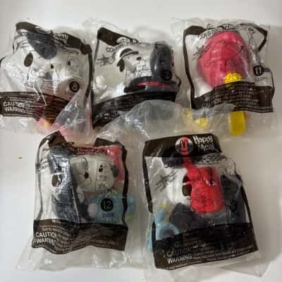 5x Connect-a-Snoopy McDonalds Toys - BNIP