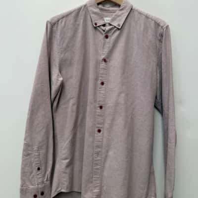 Saba Long Sleeve 100% Cotton Shirt Pink - Size M
