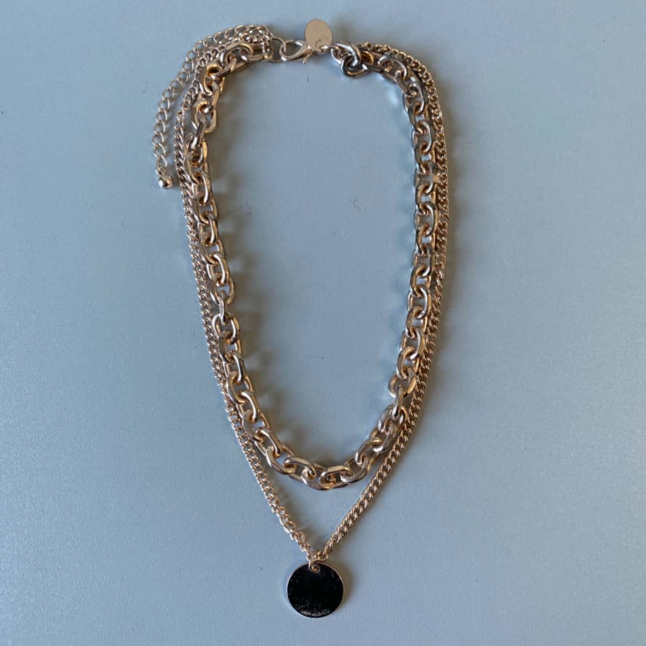 Rose gold double necklace Clearance