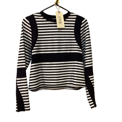alice McCall Womens Long Sleeve Top Black/White Stripes Size 6 