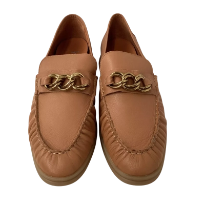 Hinako Mens  Size 43 LEATHER Loafers Tan