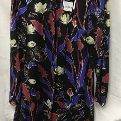Heine Women's  Turtleneck dress navy floral size 38
