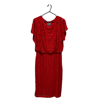 Phase Eight Womens  Size 16 Cocktail Dress / Formal Dress / Party Dress / Short Sleeve Dress  Red 