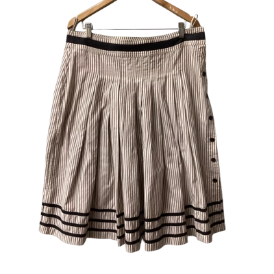 pingpong Womens  Size 12 Midi Skirt Striped E