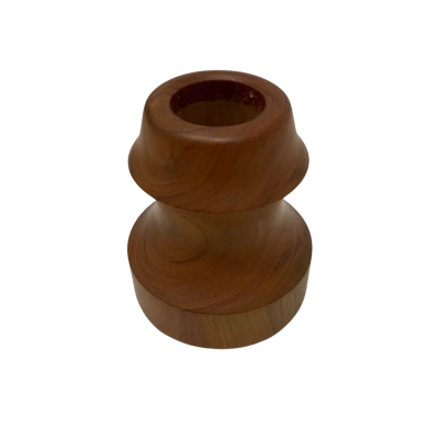 Cherry Wood Candlestick Holder
