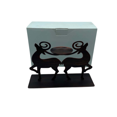 Partylite Metal Prancing Reindeer Tealight Candle Holder P90376 Winter Christmas     BRICA3