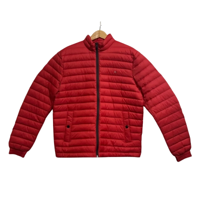 Tommy Hilfiger, Mens, Size M, red puffer jacket
