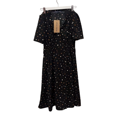 Princess Polly Womens  Size 6 Mini Dress / Short Sleeve Dress  Black  / Multicoloured / Pattern 