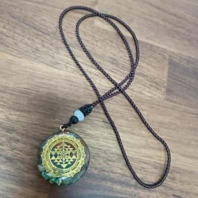 Resin/Gemstone Necklace