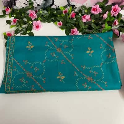 Womens Kashmiri Embroidered Shawl 100% Pure New Wool