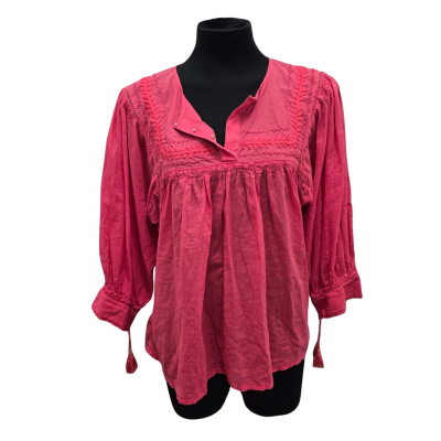 Country Road Womens  Size L Vibrant Pink  Boho Style Top
