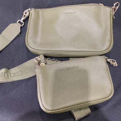 Country Road bags, set of 2 Olive green colour, 