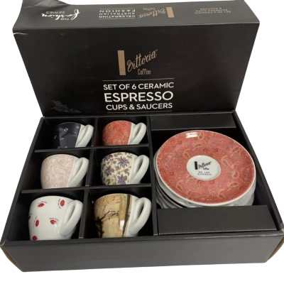 Vittoria set of 6 espresso set