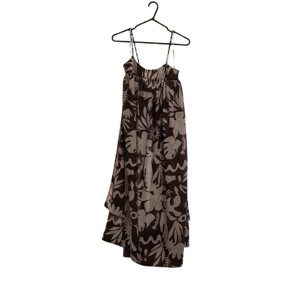 Sheike Womens  Size 10 Summer Midi Dress Brown 