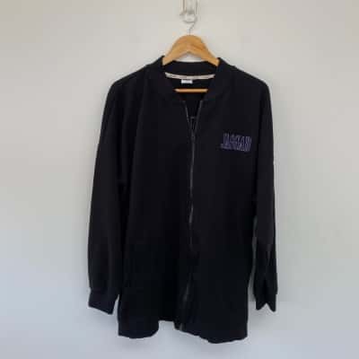 Jaggad Black Front Zip Jumper Size XXXL