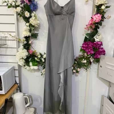  Womens  Size 10 Formal Dress Grey 