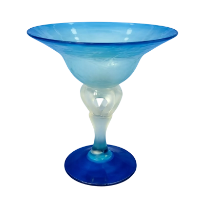 Hand Blown Art Glass Aqua Blue 
