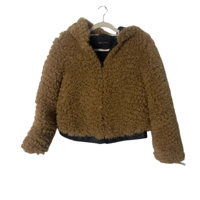 Decjuba  Size S Bomber Jacket Brown fluffy