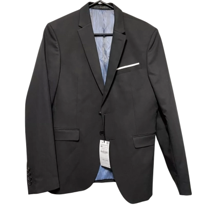 Zara Mens  Size 38 Blazer Black  