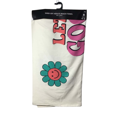 Sand-Off Adults Print Beach Towel - New