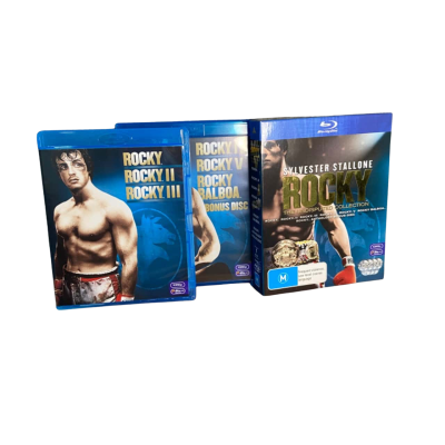 Rocky The Undisputed Collection Blu-Ray 7 Disc Set 