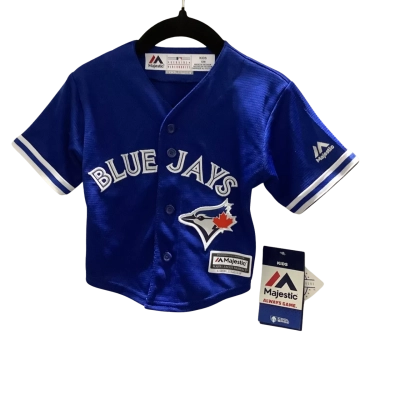 Majestic Kids  Size 12-18m / 6-12m Blue Baseball Jersey Bluejays (Baby)
