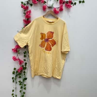 Maku Mens  Size XXXL Short Sleeve T-shirt Yellow 