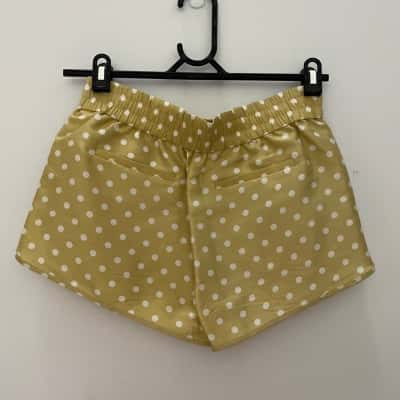 Sass & Bide Womens Size 6 Pyjama Shorts Gold 