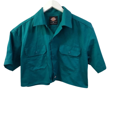 Dickies Womens Size 8 Cropped Work Top 